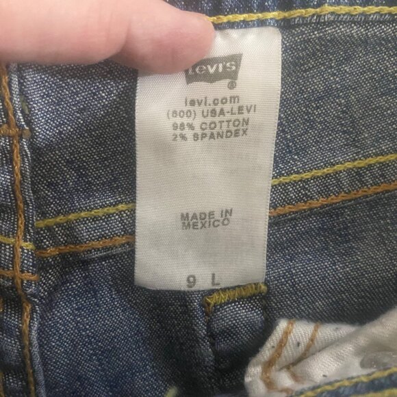 Levis Superlow Bootcut 518 Jeans Womens 9L Medium Wash Denim 32x33 Stretch Retro - Picture 8 of 16